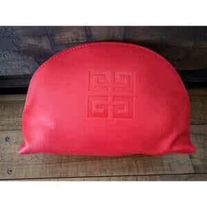 Givenchy Parfums Cosmetic Bag Women's Zip Pouch Makeup Travel Case Embossed